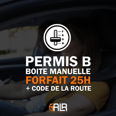 Permis B - boite manuelle - forfait 25H + code de la route
