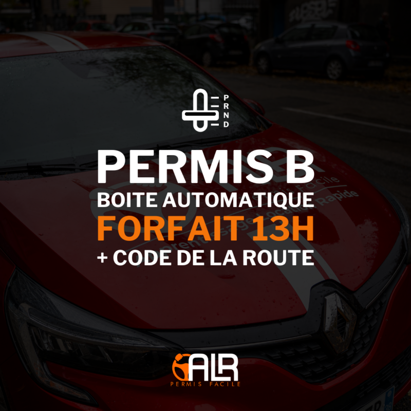 Permis B - Boite automatique - Forfait 13H + code de la route